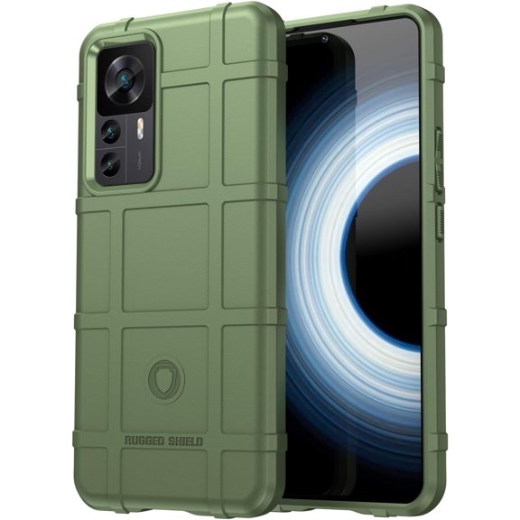 Durable Sturdy Phone Case for Xiaomi 12T/12T Pro, Redmi K50 Ultra Case, Heavy Duty Shockproof Slim Rugged Phone Case Bumper Rugged Cover for Xiaomi 12T Pro/12T HD Green