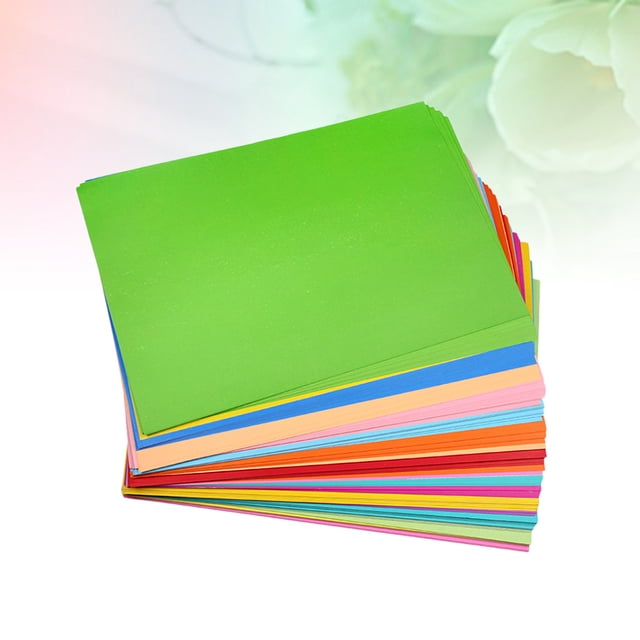 LOLIPPYY 50pcs Color Card for Kids Bright Color Paper Craft for Celebrating Events