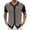 Black, variant on WIZUTIZ Mens Knit Henley Shirts Vintage Casual Short Sleeve Shirt Golf Button Down Sweater