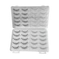 thumbnail image 3 of 20 piezas de pestañas postizas de aspecto extensión de pestañas 3D sintéticas ligeras DIY pestañas superiores inferiores pestañas artificiales, 3 of 8