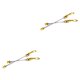 thumbnail image 4 of Eigraketly 1 par de pinchos para bicicleta de montaña ZTTO, pinchos portátiles desmontables de liberación rápida para bicicleta, piezas de repuesto Oro 2piezas Eigraketly CBP200027, 4 of 5