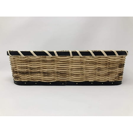 Cortes Unlimited Woven by Hand Wicker Basket Made in The USA for Storage Organization Art Craft Box Bin Country Longaberger Style (Large, (Best Place To Sell Longaberger Baskets)