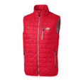 thumbnail image 2 of Men's Cutter & Buck Red Buffalo Bills Big & Tall Rainier PrimaLoft Eco Insulated Full-Zip Puffer Vest, 2 of 3