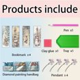 thumbnail image 2 of Painting Bookmark 4pcs Muñeco Nieve Navidad Especial para El, 2 of 9