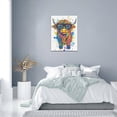 thumbnail image 6 of HFDF Highland Cow Wall Art Cattle Pictures Wall Decor Watercolor Funny Canvas Painting Print Home Modern Artwork Decorations for Bathroom Living Room Bedroom Office 12x18inch Framed, 6 of 6