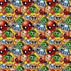 Gift Wrap - Marvel Emoticon - 30 Inch X 5 Ft - Paper - 1 Roll