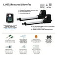 thumbnail image 3 of Heavy Duty Dual Wing Electric Swing Gate Opener Kit Auto Dual Gate Motor Complete Hardware Kit For Swing, Driveway, Fence ,Free Your Hands, 3 of 7