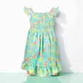 thumbnail image 3 of French Connection Girls Floral Smocked Sundress with Ruffle Straps for Kids (Sizes 4-16), 3 of 8