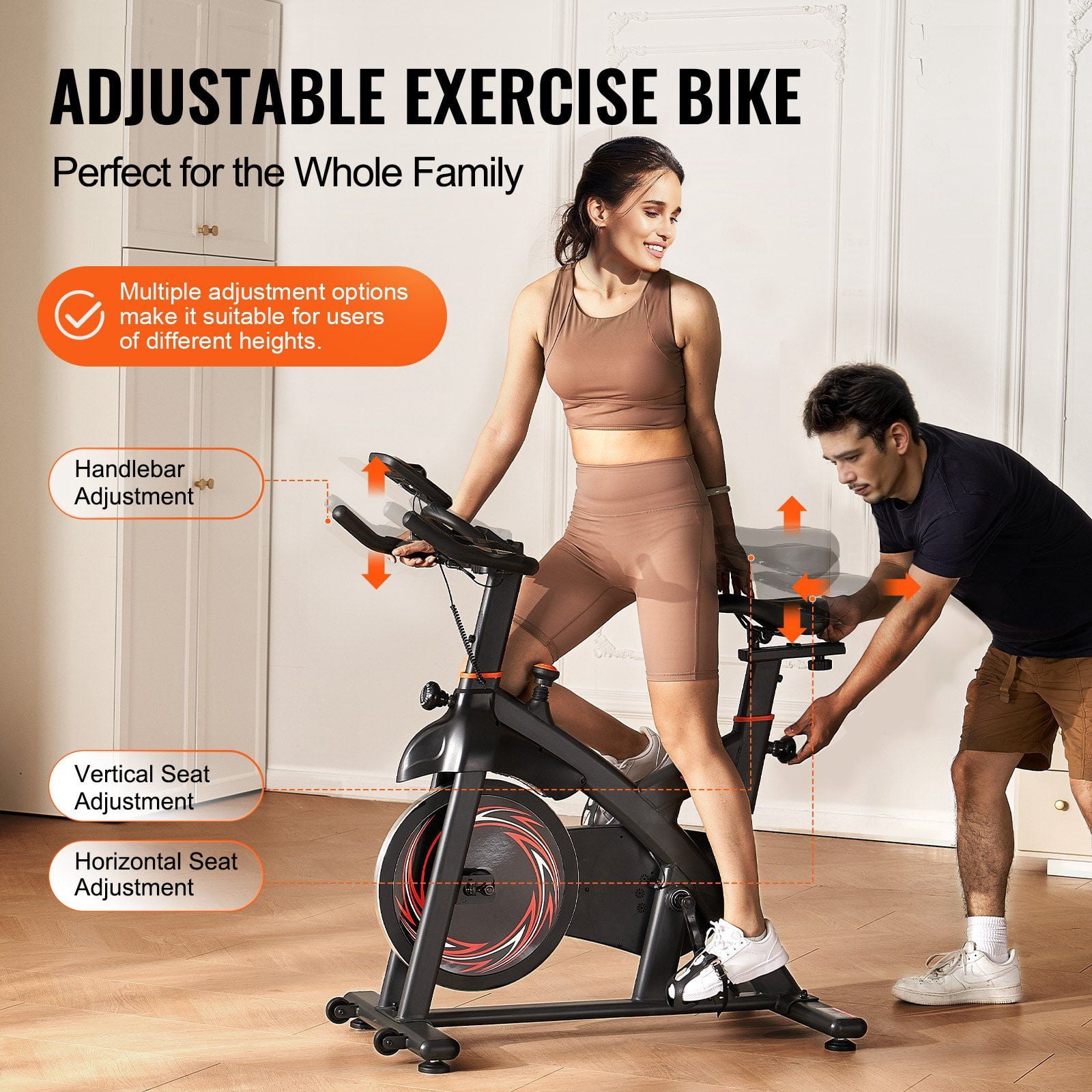 Indoor Cycling Bike - Magnetic Resistance Stationary Bike for Home Cardio Workout