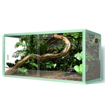 120 Gallon Reptile Terrarium, 4x2x2 ft Light Weight Reptile Enclosure, Colored Reptiles Tank with Tempered Glass Door