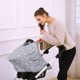 thumbnail image 5 of Funda para asiento de coche con dosel para lactancia materna – Funda multiusos para cochecito de bebé y asiento de coche, fundas para lactancia materna, regalos de ducha para niños y niñas (flechas cl, 5 of 5