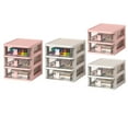 thumbnail image 5 of ZHIMAO Multifunctional desktop storage drawer storage rack, multi-layer jewelry box Pink 2 layers, 5 of 9
