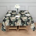 thumbnail image 3 of Pioneer Flower Floral Print Pattern Square Tablecloth,Waterproof Square Table Cover,Wipeable Spillproof Washable Table Cover for Home Kitchen Party Decor 52"x52"(132x132cm), 3 of 6