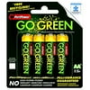 Go Green Alkaline Battery, AA, 8-Pack