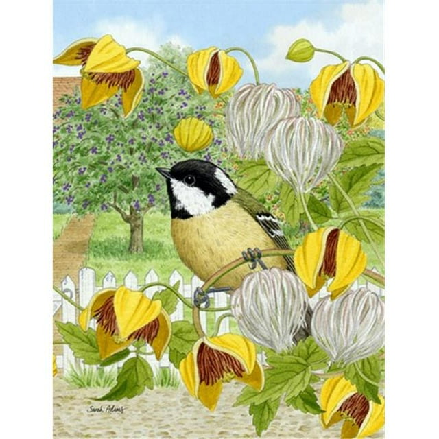 Carolines Treasures ASA2114GF Coal Tit Flag Garden Size