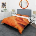 thumbnail image 1 of Designart 'Orange Upper Antelope Canyon' Landscape Bedding Set - Duvet Cover & Shams, 1 of 4