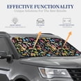 thumbnail image 4 of Haiem Bright Mushrooms Car Windshield Sun Shade (2 Pieces) Foldable Windshield Sun Shade Car Accessories for Truck SUV Pickup-Medium, 4 of 7