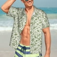 thumbnail image 4 of Salouo Green Rabbit for Hawaiian Shirt for Men,Summer Beach Casual Short Sleeve Button Down Shirts Men's Regular-Fit Short-Sleeve Print Shirt -Small, 4 of 6
