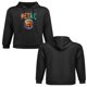 thumbnail image 2 of Sudadera Unisex con Capucha Negra, Diseño Gráfico Decorativo, 52% Algodón / 48% Poliéster, 2 of 5