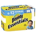 thumbnail image 4 of Bounty Essentials Select-A-Size Paper Towels, White, 6 Double Rolls, 4 of 11