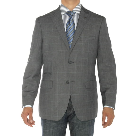 Mens DK Gray Modern Fit Blazer Luciano Natazzi 2 Button