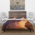 thumbnail image 2 of Designart 'Blue Wall of Antelope Canyon' Traditional Duvet Cover Set, 2 of 4