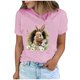 thumbnail image 1 of Xuyuer Easter Shirts for Women Rabbit Bunny Women's Lover Printed T-shirt Round Neck Short Sleeved Happy Easter Day Graphic Short Sleeve Tee Tops, 1 of 7
