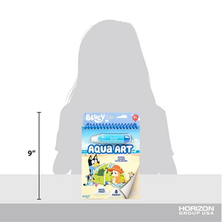 Bluey Aqua Art Pad, 8 Pages, Child, Ages 3