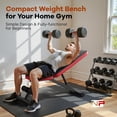 thumbnail image 2 of Adjustable Weight Bench For Home Gym  660lbs Capacity Workout With 8 Backrests Chest Shoulders Arms Compact And Foldable Strength Small Space Apartment Room, 2 of 8