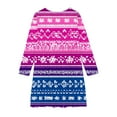 thumbnail image 3 of Atogsazn Children's Girl Christmas Dress Kids Birthsday Dancing Long Sleeve Dresses Fall Winter Clothes Fashion 02-Multicolor 9-10 Years, 3 of 4