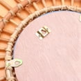 thumbnail image 3 of WHAMVOX Beige Wicker Weave Design Wall Hanging Mirror for Home Decor and Photography Props, Glass Material, 3 of 5