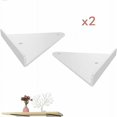 thumbnail image 2 of Soportes para estantes de 2 piezas, soportes para estantes flotantes, soportes para estantes ocultos invisibles, soporte para estantes triangulares montados en la pared, para sala de estar y, 2 of 5