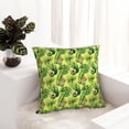 thumbnail image 6 of Yiaed Kiwi and Avocado Print Pillow Covers Super Soft Decorative Square Throw Pillow Covers Case Cushion Covers for Sofa Couch Bedroom Car Decor（No pillow core）-16"x16", 6 of 7