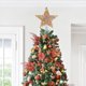 thumbnail image 5 of Iron Christmas Tree Topper Star with LED Lights, Wicker Fleecy Snowflake Design, Festive Holiday Home Decor for Indoor Xmas Party Decoration, 5 of 6