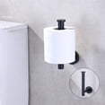 thumbnail image 5 of Toallero de papel, soporte para papel higiénico de pared, acero inoxidable SUS 304 (negro), 5 of 5