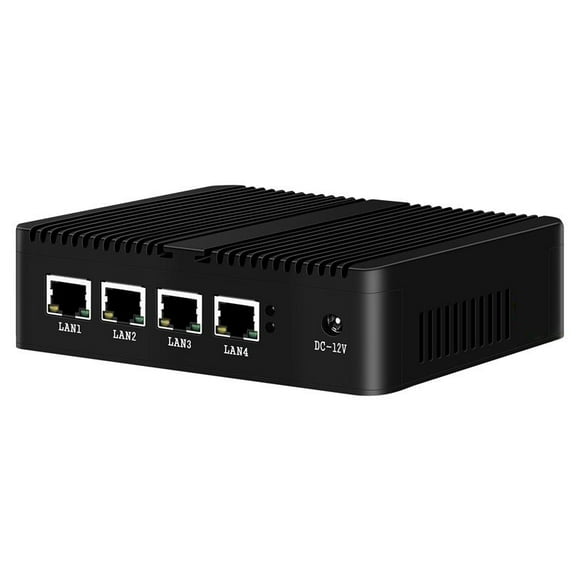 Dispositivo de firewall XCY Mini PC Intel Celeron J4125 de cuatro núcleos, 4x LAN 2,5 G, tarjeta de red i225V i226V, enrutador de software Pfsense OPNsense