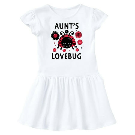 

Inktastic Valentine s Day Aunt s Lovebug Gift Baby Girl Dress