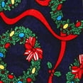thumbnail image 3 of Christmas Wreaths Navy Necktie Mens Tie, 3 of 3