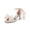 pink, variant on Women  Ankle-Strap Ribbon Sandals with Bow Accent — Square-Toe, Open-Toe Wedding Shoes with Low, Slender Heel