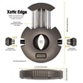 thumbnail image 7 of Prestige Import Group XoticEdge Xceed V-Cut & Punch-Cut Combination Metal Stainless Steel Blades Cigar Cutter - Gun Metal, 7 of 7