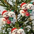 thumbnail image 6 of Taicans Adorable Bichon Frise Christmas Ornament - 3.15in/8cm Pet-Themed Tree Decoration with Santa Hats & Snowflake Ball,Perfect Holiday Gift for Dog Lovers (Home & Christmas Tree Decor), 6 of 6