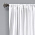 thumbnail image 2 of Lush Decor, White Allison Ruffle Curtains Window Panel Set for Living, Dining Room, Bedroom (Pair), 63" x 40", 63" L, 2 of 6