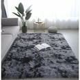 thumbnail image 1 of Alfombra Shaggy BRILLAR Gris Oscuro para salón Suave antideslizante 160 x 230 cm, 1 of 5