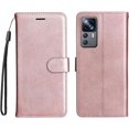 thumbnail image 5 of Xiaomi 12T Wallet Phone Case with Card Holder for Women, 12T/12T Pro Case Luxury Simple Solid Color PU Leather Flip Case Cover for Xiaomi Redmi K50 Ultra CS Rose Gold, 5 of 18