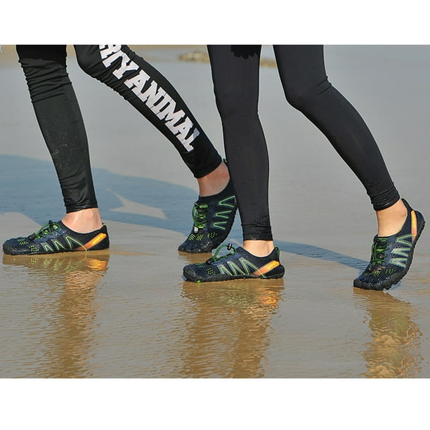 Zapatos Acuáticos Aqua Shoes Zapatos de playa transpirables Diseño de orificio de drenaje para hombres y mujeres (40 negro) Hugtrwg Para Estrenar