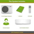 thumbnail image 2 of Quad 4 Zone Mini Split Ductless Air Conditioner Heat Pump 9000 9000 9000 12000 Multi 23 Seer, 2 of 7