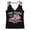 Black, variant on Womens Summer Tank Tops Independence Day Casual Print Sleeveless Summer Blouse America 250 Shirt Black L