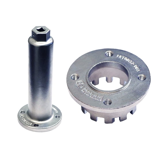 Marine Tech Tools Universal Bearing Retainer Wrench Handle (Replaces YB-34447) - Requires Adapter Head - 1/2" Drive