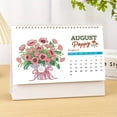 thumbnail image 4 of FLOPESN 2026 DIY Diamond Art Painting Desk Calendar,Thick Paper Monthly Flip Tabletop Calendars for Office Home Decor Planning-Bouquet, 4 of 9