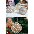 thumbnail image 3 of SHANJIA Christmas Balls, Champagne Christmas Balls 9Pcs 8cm Christmas Ball Colorful Ball Gift tree decoration pendant for Xmas Tree Holiday Garland Decor Ornaments, 3 of 6
